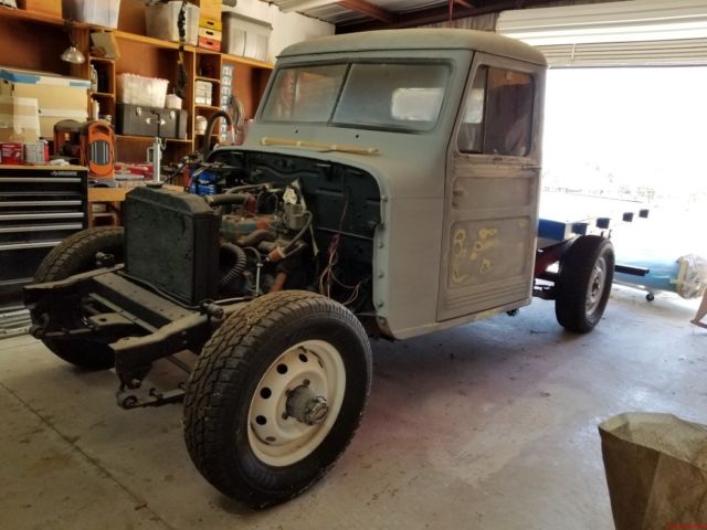 1947 Willys Jeep flatbed truck restoration project 4x4 ...