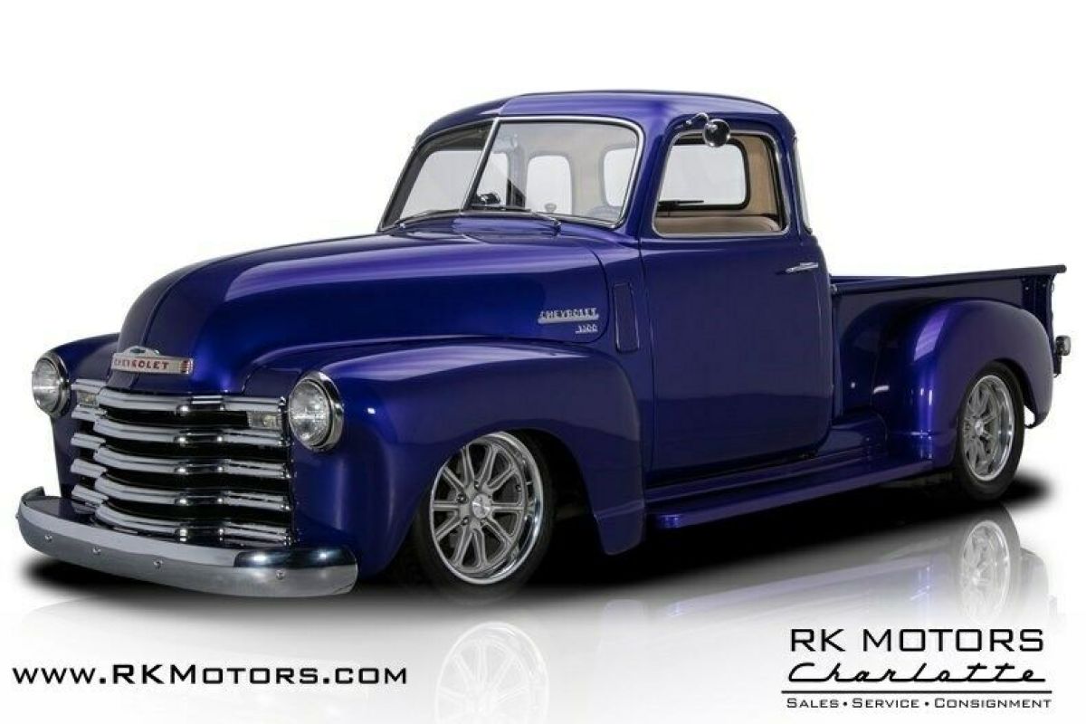 1950 Chevrolet 3100 Pickup Truck Purple Pickup Truck 350 V8 4 Speed 