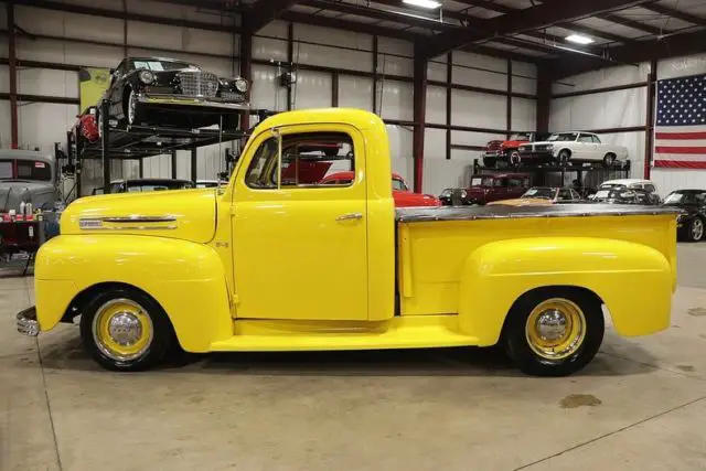 1950 Ford F1 60210 Miles Yellow Pickup Truck 283ci V8 Automatic for