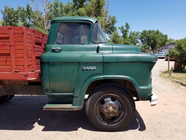 1955 chevrolet lcf coe 5400 original farm work shop dump truck patina car hauler 9