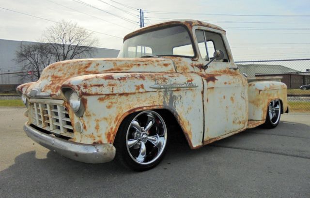 1956 Chevy Truck 3100 Slammed Super patina Big Wheels S10 Frame for sale Ch...