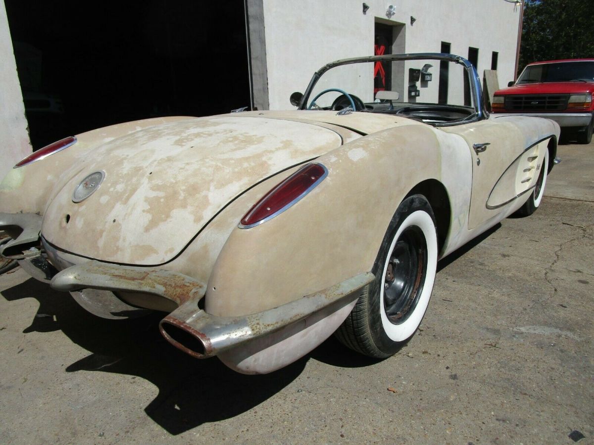 1958 CHEVROLET CORVETTE PROJECT ROLLING RESTO MOD PROJECT CAR for sale