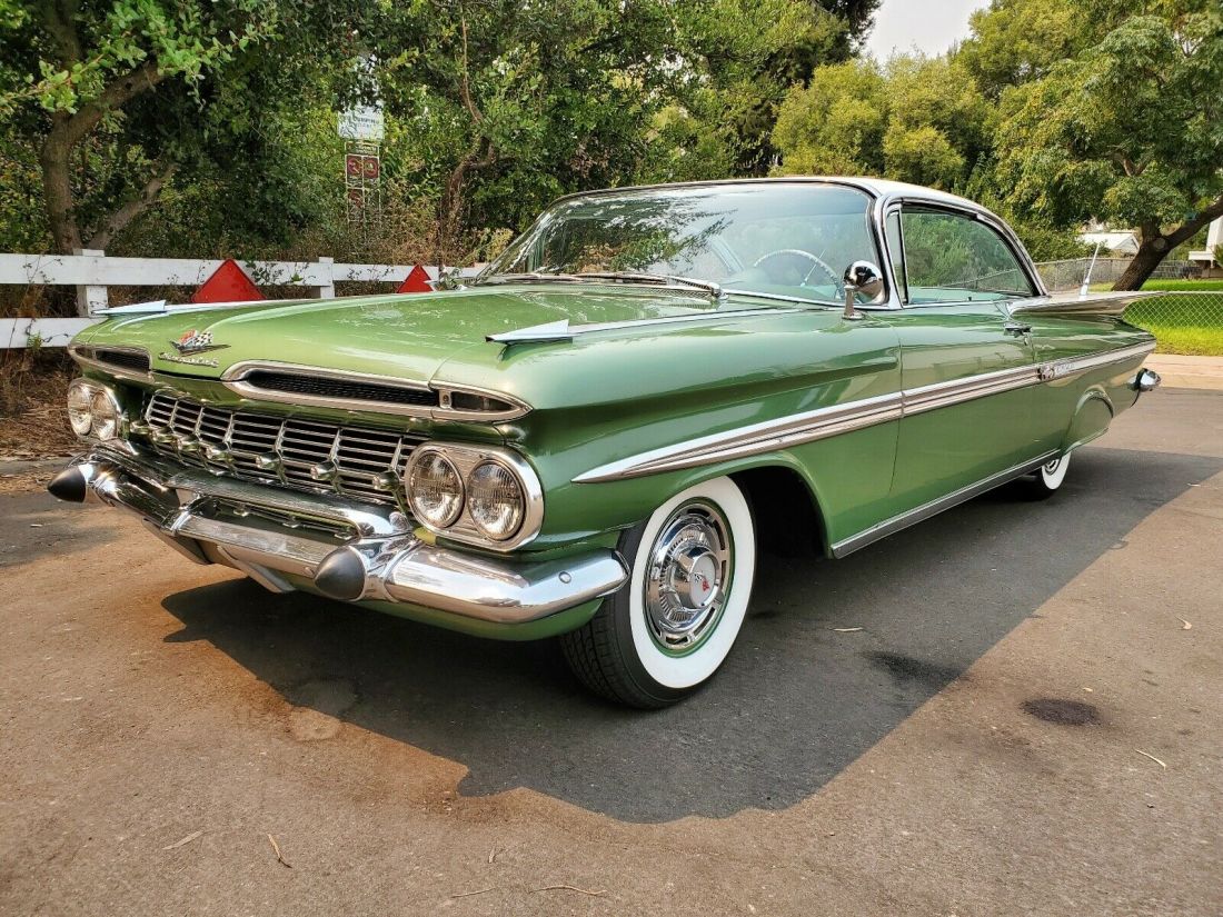 1959 Chevrolet Impala Coupe Green Rwd Automatic 2 Door Hardtop For Sale Chevrolet Impala 1959