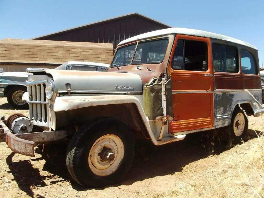 1959 WILLYS 4X4 WAGON PTO WINCH 4 wheel drive jeep Arizona rock crawler