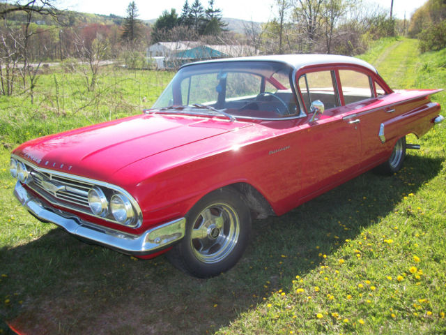 1960 CHEVROLET BISCAYNE BAT WING 4-DR "CHEAPER GRADE IMPALA" for sale