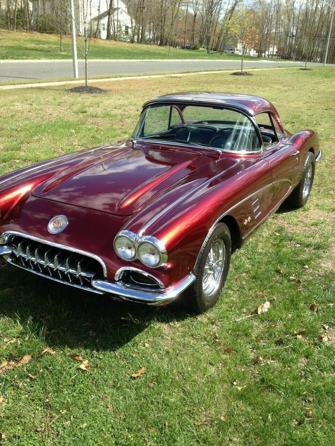candy apple red corvette