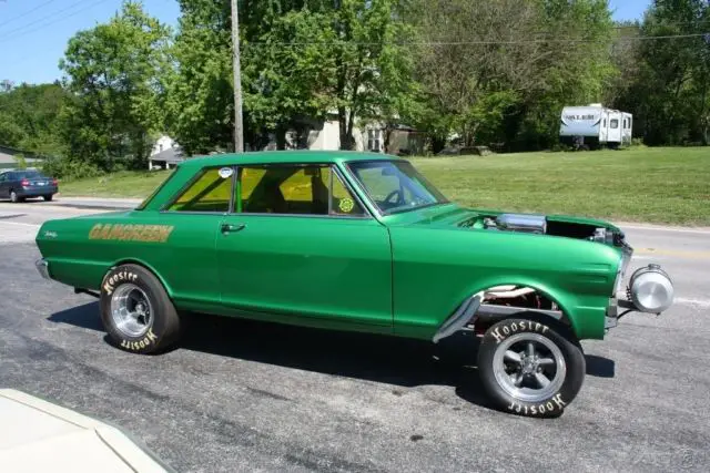 1963 chevrolet nova chevy II gasser 2 door hardtop.