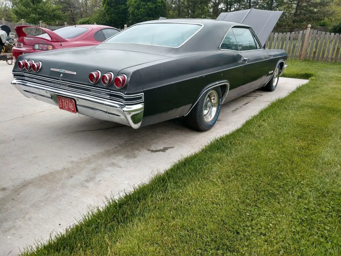 1965 Chevrolet Impala Sportscar Black Rwd Manual Ss 327 For Sale