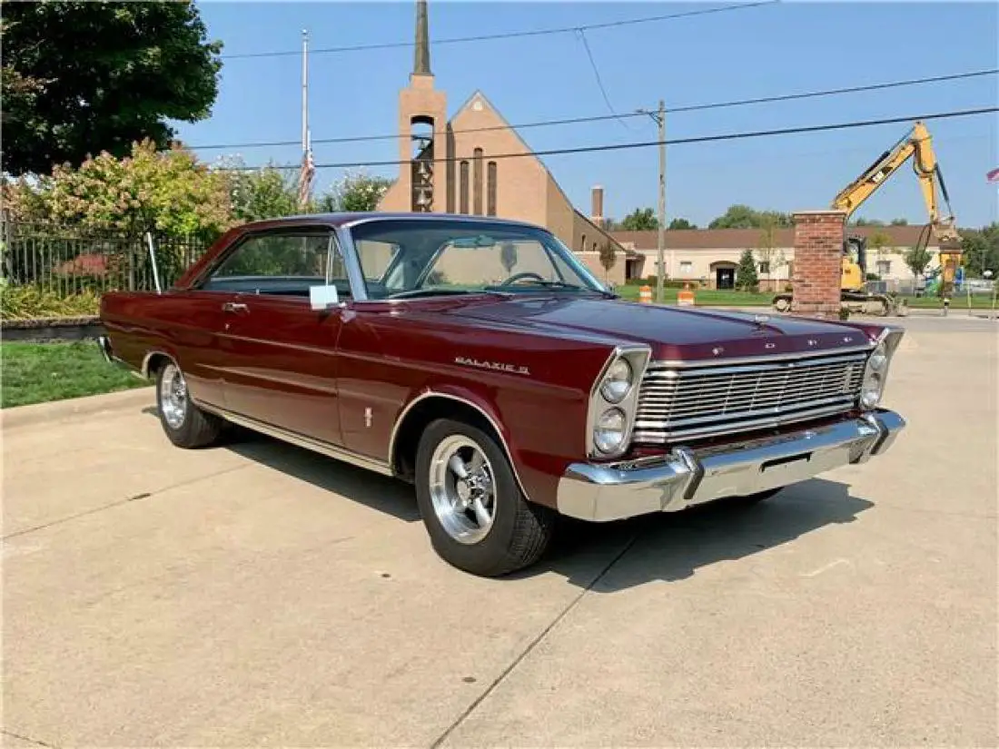 1965 Ford Galaxie Burgundy Coupe 390 V8 4 Speed Manual For Sale Ford Galaxie 1965 For Sale In 3621