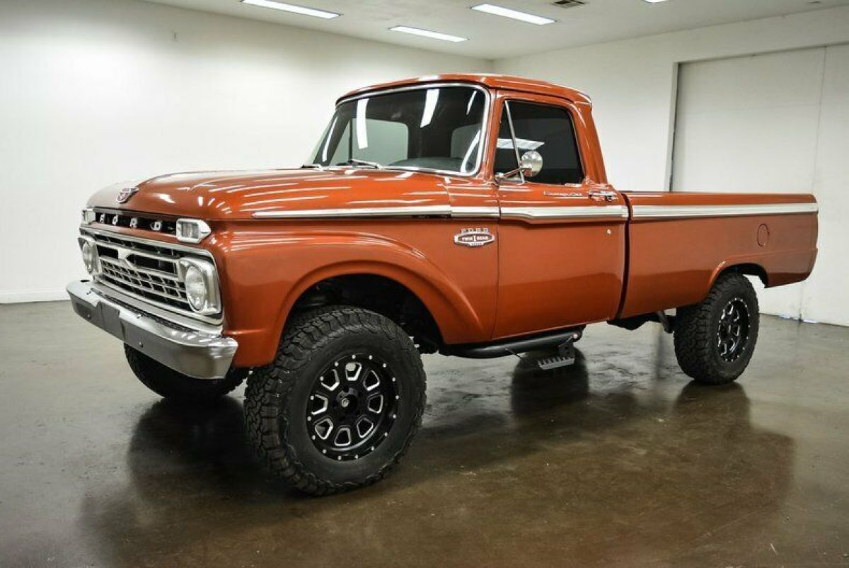 1966 Ford F100 Custom Cab 35 Miles Rust Truck 390 Ford V8 C6 Automatic