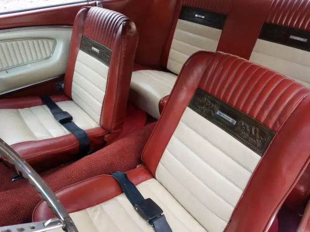 1966 FORD MUSTANG RARE EMBERGLO ORANGE / DELUXE PONY INTERIOR 74K MILE