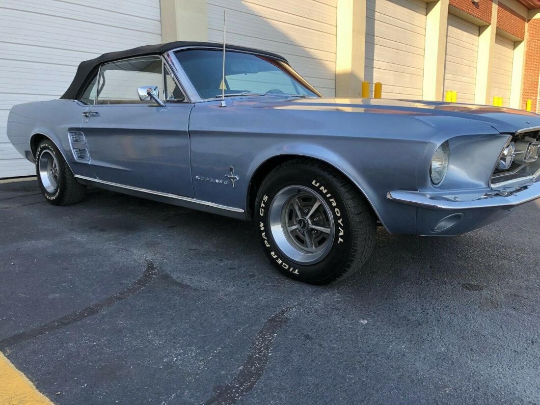 1967 Ford Mustang Convertible Factory Q Code Brittany Blue For Sale