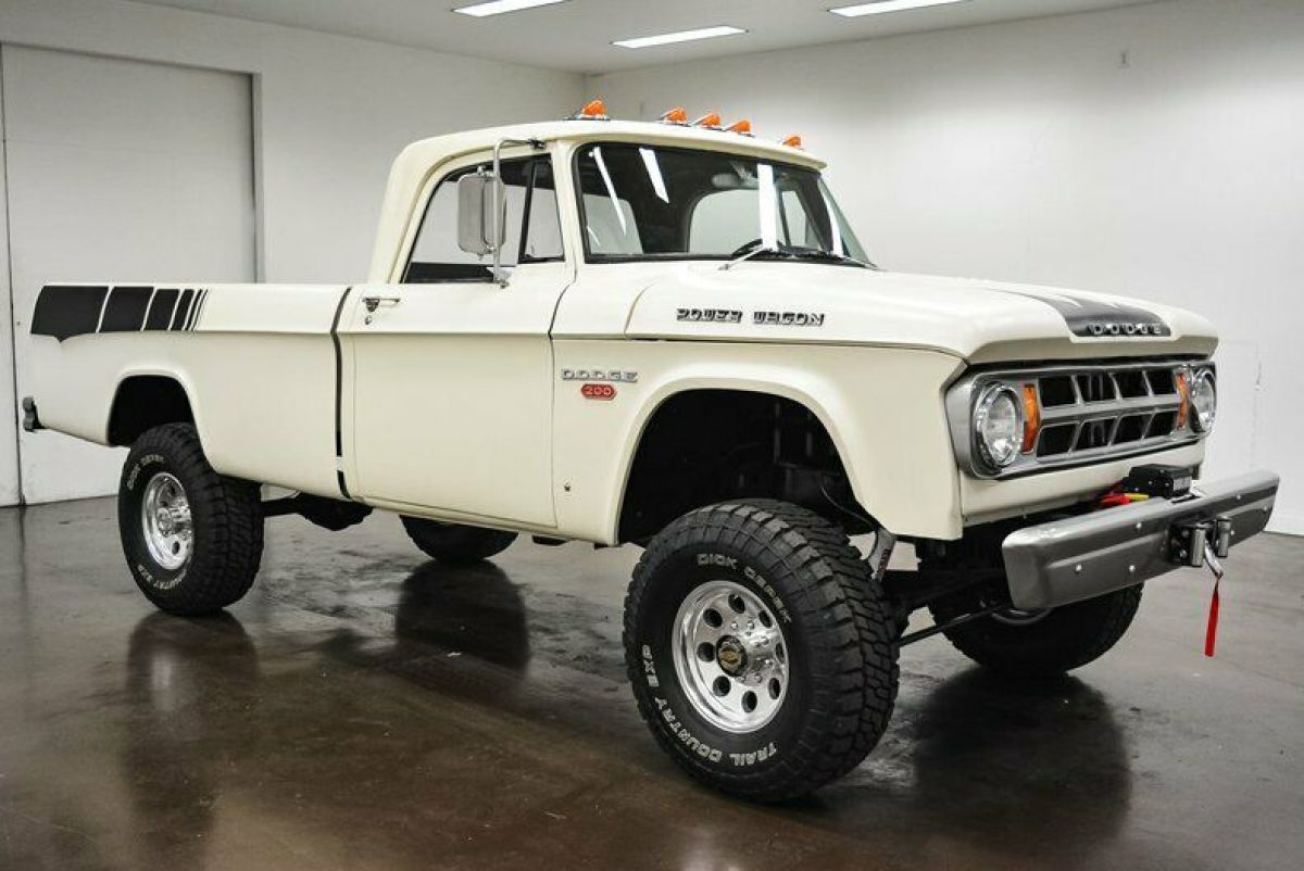 1968 Dodge Power Wagon 52106 Miles White Truck 318 Poly 4 Speed Manual