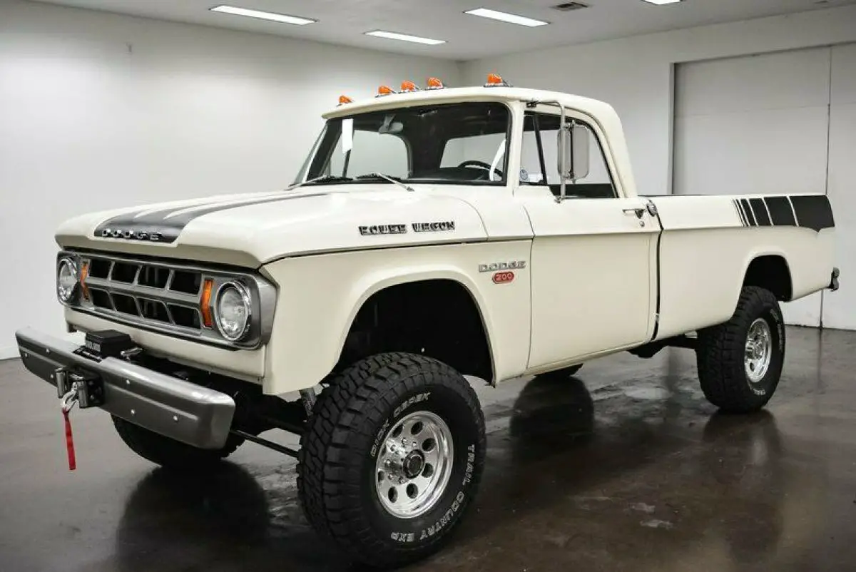 1968 Dodge Power Wagon 52106 Miles White Truck 318 Poly 4 Speed Manual