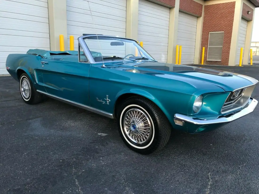 1968 Ford Mustang Convertible original Gulf Stream Aqua 289 c.i