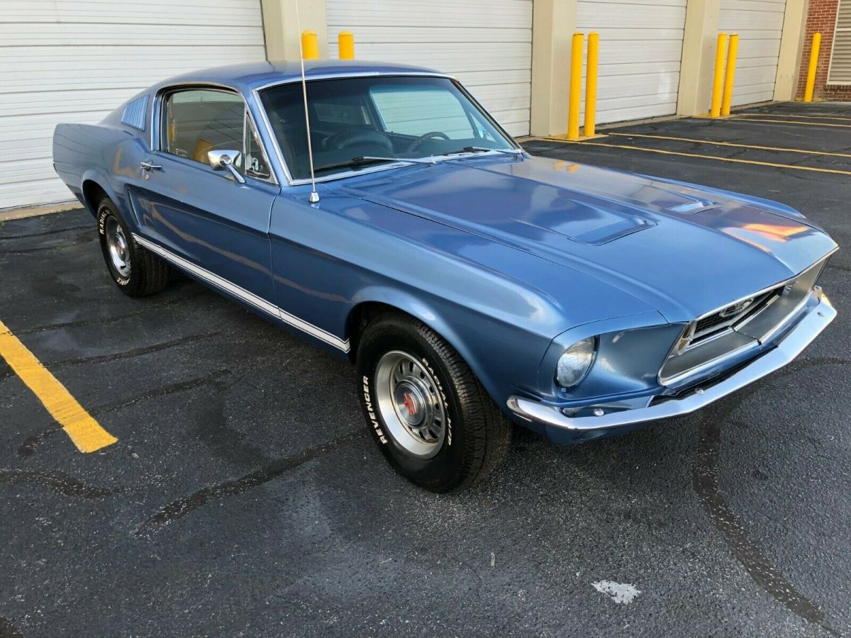 1968 Ford Mustang Fastback Gt Optioned Rare Blue For Sale Ford