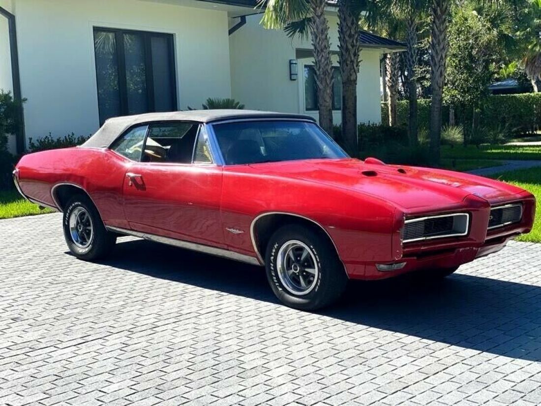 1968 Pontiac Gto Convertible 23800 Miles Red Classic Car Select 4