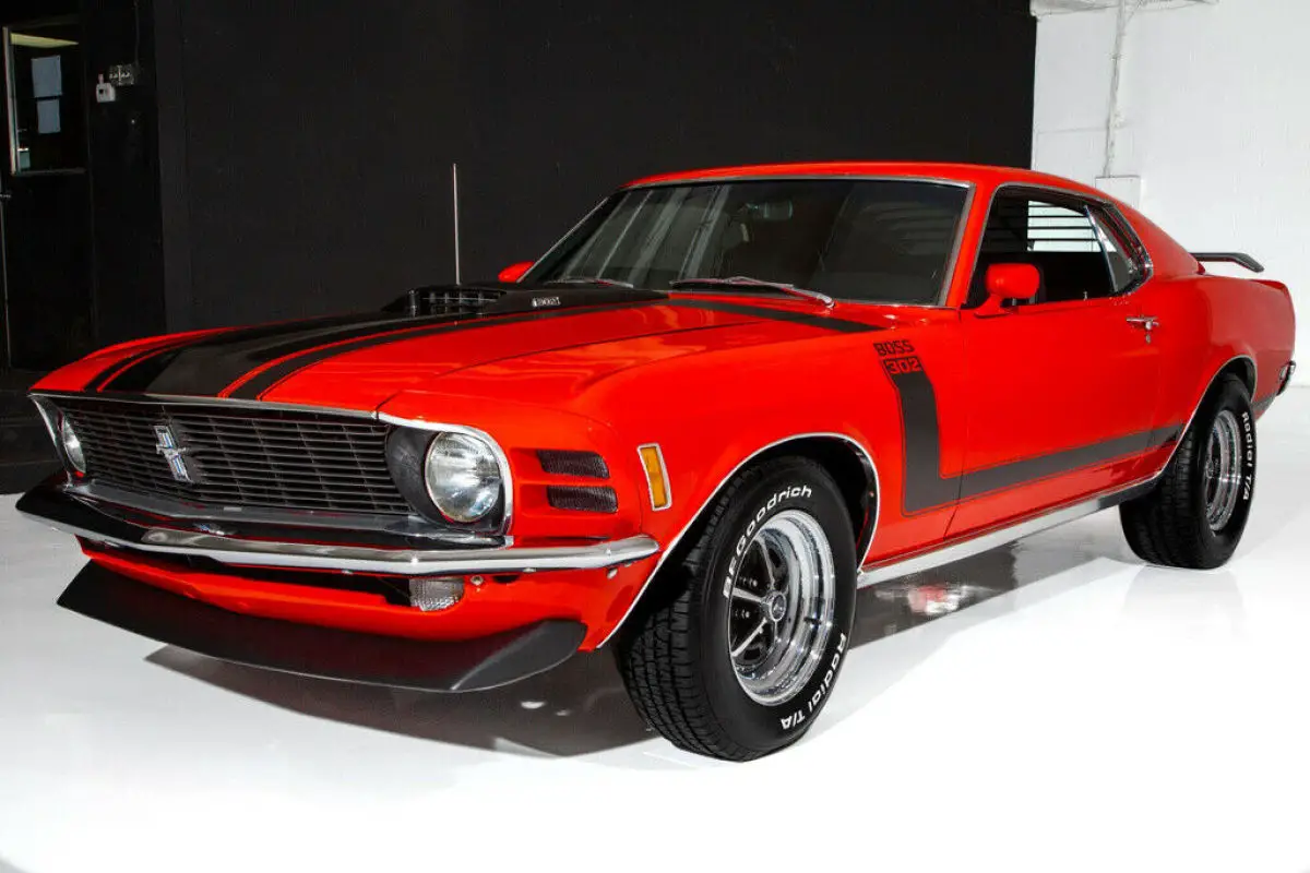 1970 Ford Mustang Calypso Coral Boss Stripes Automatic for sale Ford