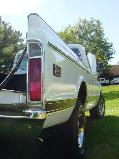 1971 Chevrolet Custom 10 Truck 8 350 White Chevy 4 Speed for sale