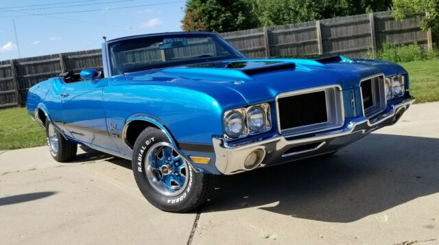 1971 Olds Cutlass 442 W30 Convertible Tribute Restored Orig 350 Viking Blue For Sale Oldsmobile 442 1971 For Sale In Caledonia Wisconsin United States