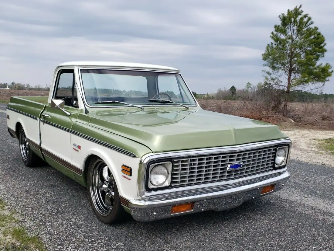 1972 Chevrolet C10 Pickup Green Rwd Automatic Cheyenne For Sale