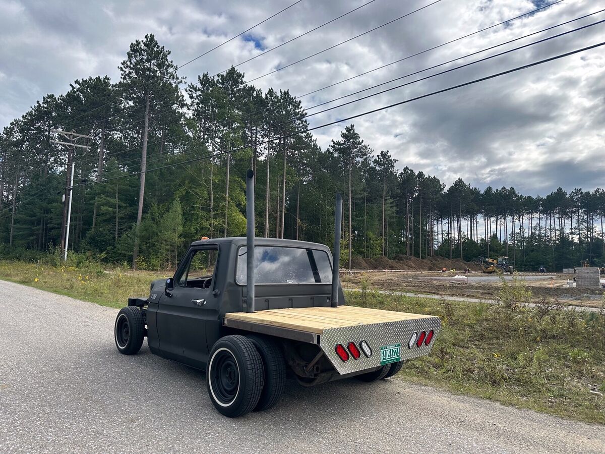 Ford F Pickup Black Rwd Automatic F Rat Rod For Sale Ford F