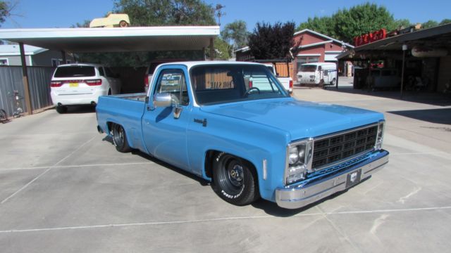 1979 Bagged Chevy C-10 Square Body.