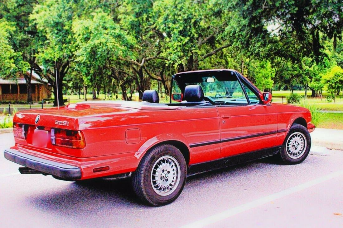 1988 Bmw E30 Convertible Red Low Miles Super Clean For Sale Bmw 3