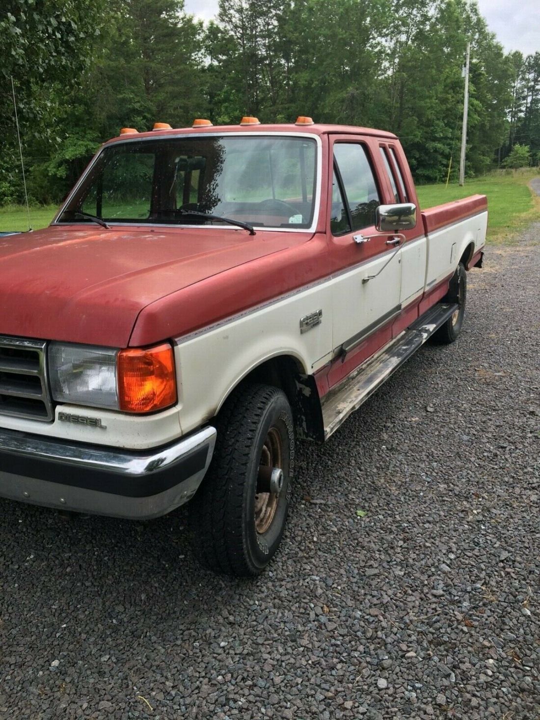1989 Ford F-250 XLT Lariat Pickup Red 4WD Automatic - for sale - Ford F