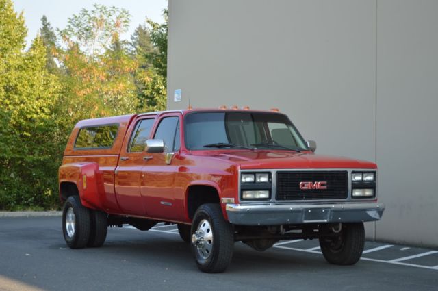 1989 GMC SIERRA 3500 CREW CAB 3+3 LONG BED DRW 4X4 WITH ONLY 86,663 1989 Gmc 3500 Crew Cab For Sale