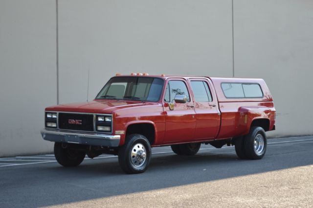 1989 GMC SIERRA 3500 CREW CAB 3+3 LONG BED DRW 4X4 WITH ONLY 86,663 1989 Gmc 3500 Crew Cab For Sale