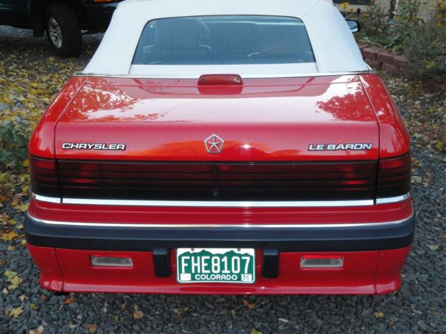 1989 LEBARON CONVERTIBLE for sale Chrysler LeBaron 1989