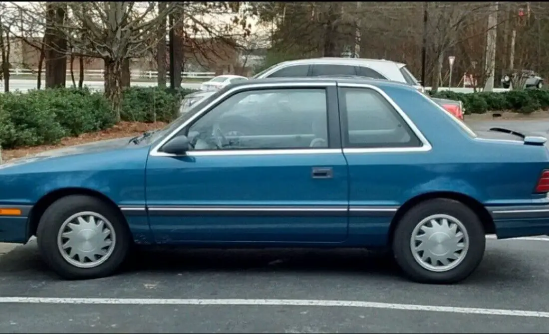 1989 Plymouth Sundance Hatchback Blue FWD Automatic for sale Plymouth