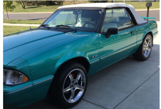 1992 Ford Mustang lx convertible 5.0 5 speed calypso for