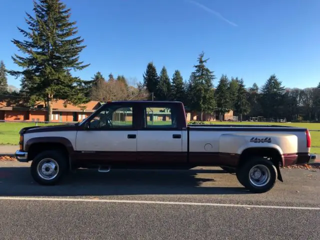 1993 Chevy Silverado 3500 Crew Cab Dually 4x4 454 Rust Free Worldwide No Reserve For Sale Chevrolet C K Pickup 3500 1993 For Sale In Lakewood Washington United States