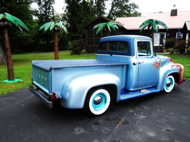 56 FORD CUSTOM CLASSIC STREET RODH OT ROD SHOW TRUCK RESTORED COLLECTOR NO RAT for sale - Ford F ...