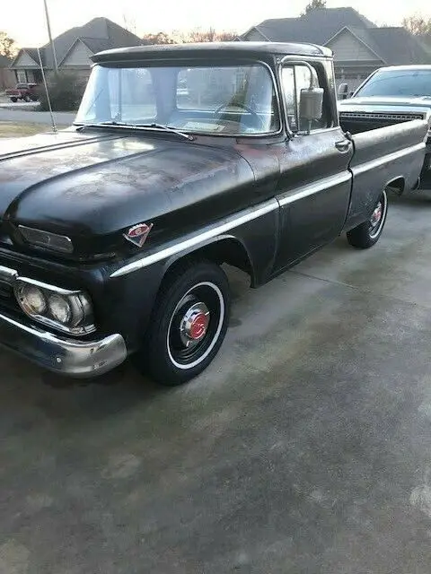 BARN FIND!! REAL1963 GMC BIG Window 1/2 ton SHORT Fleetside w/ Custom