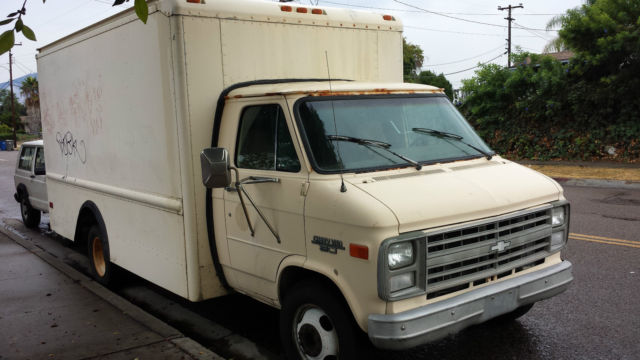 Chevrolet Chey Van 30 G30 Box Van Box Truck Daul Rear Wheels Calif Smogged For Sale Chevrolet G20 Van Box Van 1990 For Sale In Lemon Grove California United States