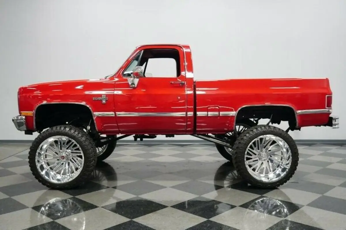 Classic vintage square body K10 lift American Force wheels for sale 