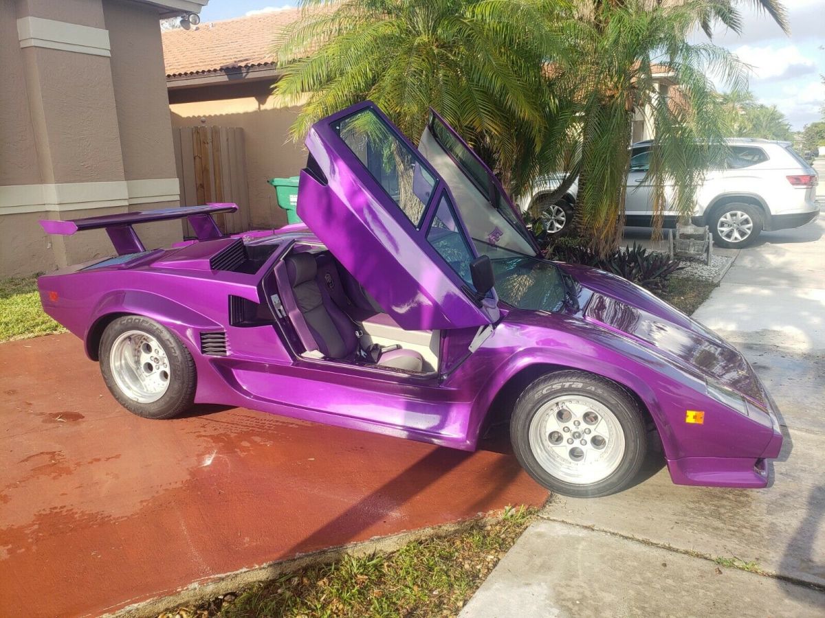 Lamborghini Countach Replica Purple for sale - Pontiac Fiero 1988 for