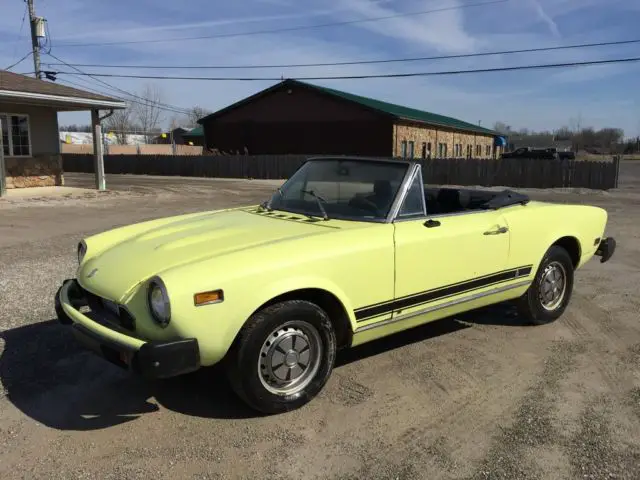 Original 1976 Fiat 124 Spider Convertible 1800 Italian Sports Car Low Miles For Sale Fiat 