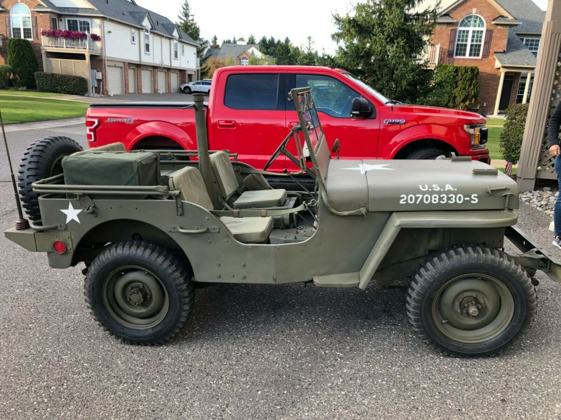 ORIGINAL WWII 1945 JEEP WILLYS MB MATCHING 'S US ARMY