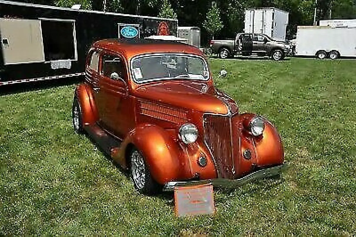 1936 Ford slant back Coupe Orange RWD Automatic for sale