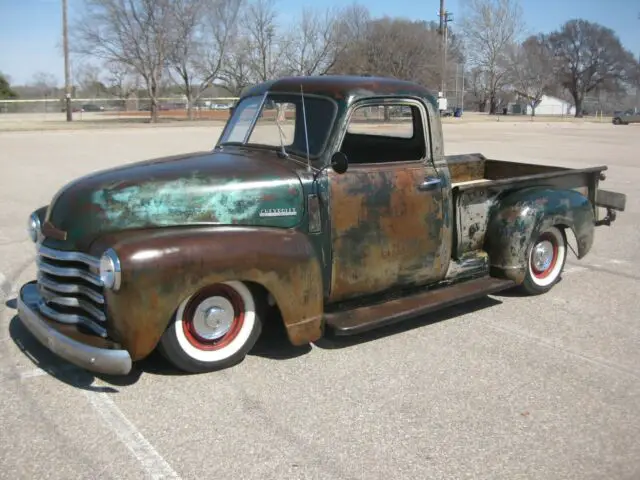 1949 Chevy 3100 pickup 1/2 ton ratrod rat rod s10 swap 350 sbc ...