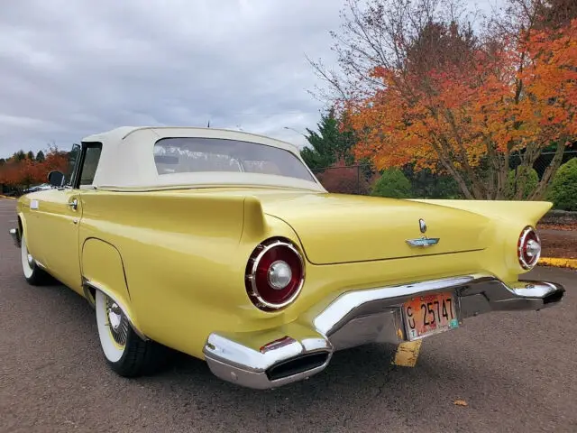 1957 Ford Thunderbird Golden Glow Yellow w/ Ivory Int. V8 PS PB ...