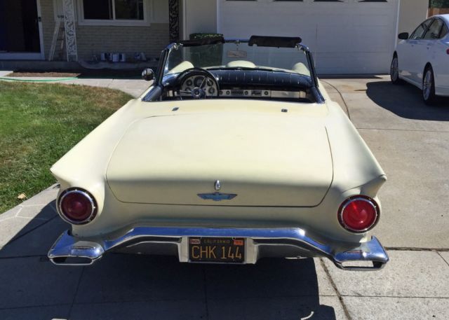 1957 Ford Thunderbird Yellow - Hard Top Convertible - New Leather ...