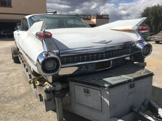 1959, 59 Cadillac CDV. Calif. VERY dry. 40 years sitting. AC. NON ...