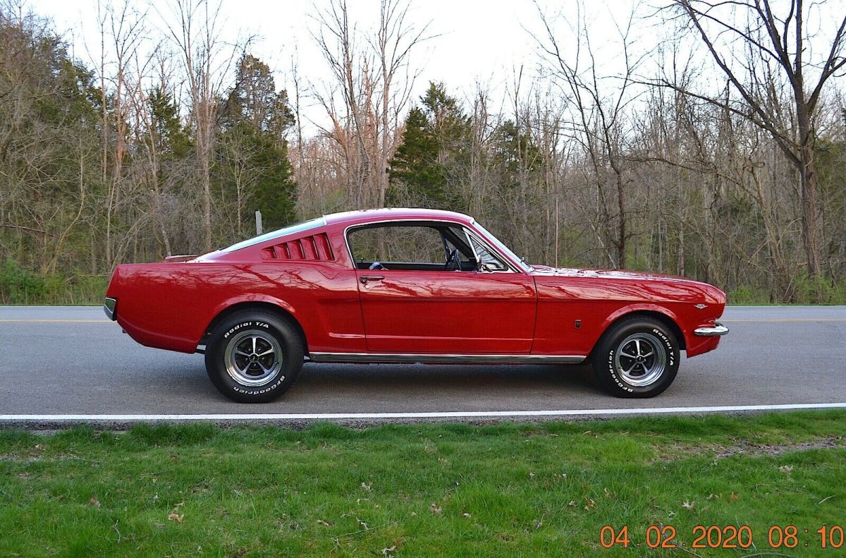 1965 FASTBACK C-CODE 289 4SPD PB SOLID STRAIGHT BEAUTIFUL CANDY APPLE ...