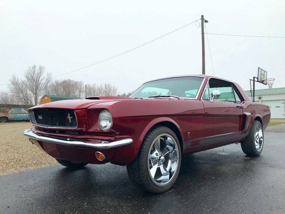 1965 Mustang Coupe Vintage Burgundy