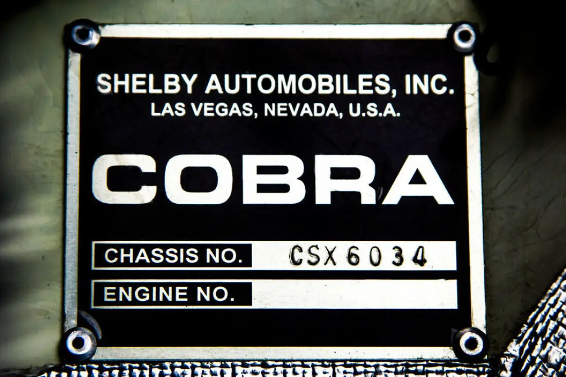 1965 Shelby Cobra Csx6000 113 Miles 427600 For Sale